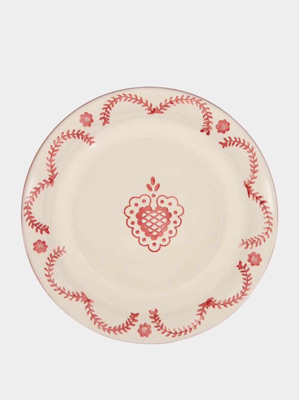 Handmade Viana Red Sandstone Dinner Plate