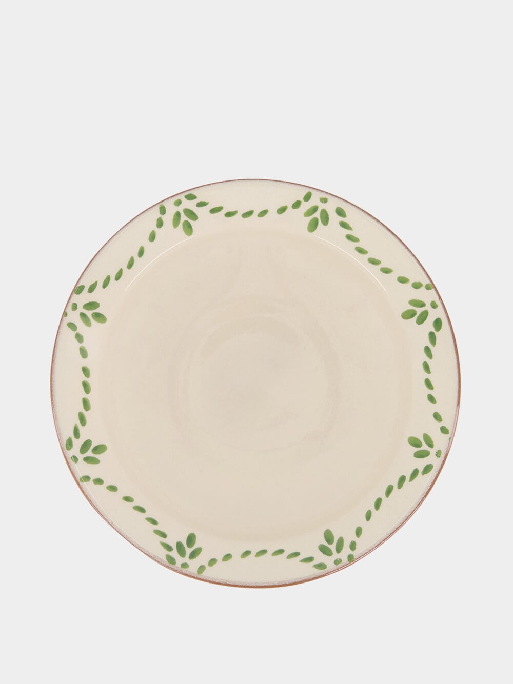 Handmade Viana Green Sandstone Soup Plate