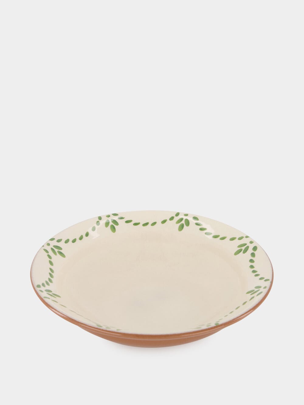 Handmade Viana Green Sandstone Soup Plate