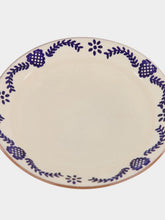 House of Capricorn Hand-Painted Viana Blue Stoneware Soup Plate