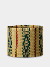 House of Capricorn Handmade Coruche Natural and Multicolour Reed Small Lampshade