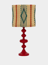 House of Capricorn Handmade Coruche Natural and Multicoloured Reed Abat Jour