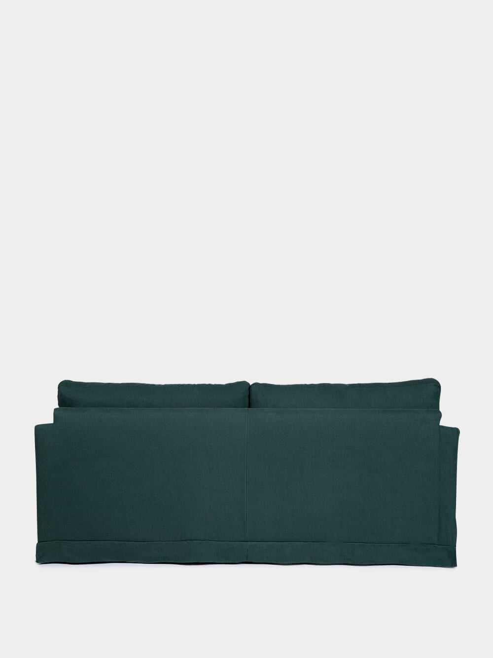 Filipe Wood And Linen Green Sofa