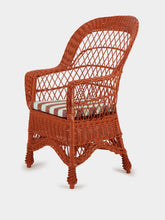 House of Capricorn Handmade Furnas Brick Wicker Armchair