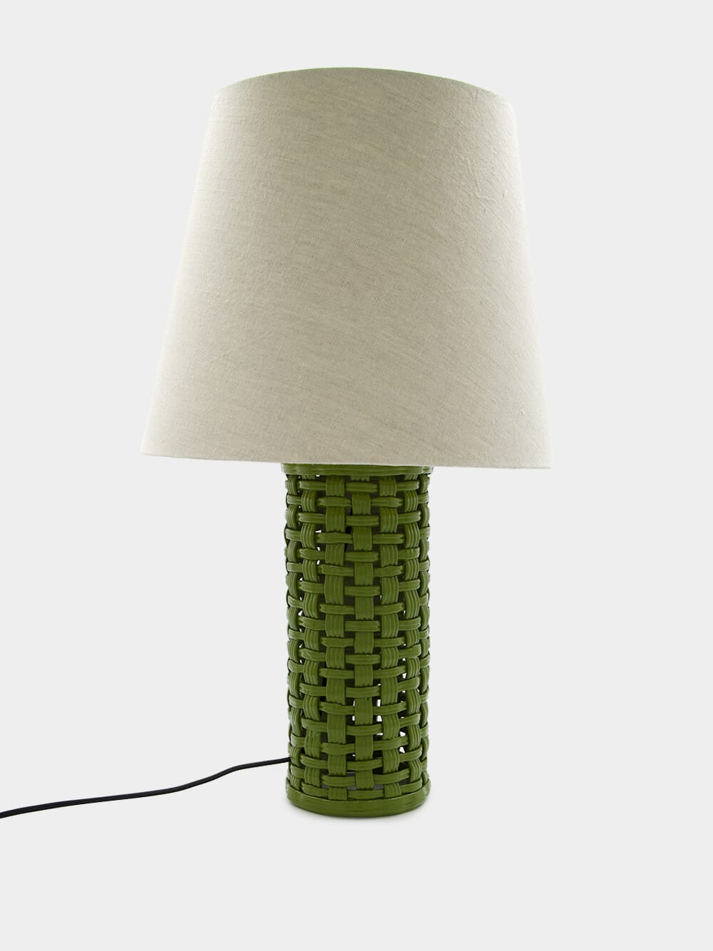 Cesta Green Ceramic Lamp Base