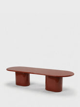 House of Capricorn Amendoeira Brick Lacquered Wood Large Dining Table