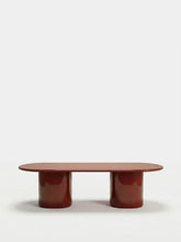House of Capricorn Amendoeira Brick Lacquered Wood Dining Table