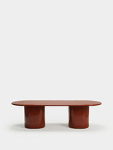 House of Capricorn Amendoeira Brick Lacquered Wood Dining Table