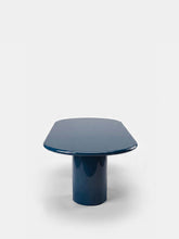 House of Capricorn Amendoeira Petrol Blue Lacquered Wood Dining Table