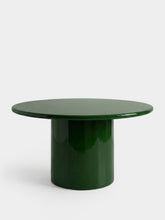 House of Capricorn Amendoeira Green Lacquered Wood Round Dining Table