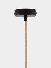 House of Capricorn Handmade Coruche Natural, Red and Green Reed Ceiling Lamp