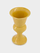 House of Capricorn Florbela Yellow Ceramic Medium Vase