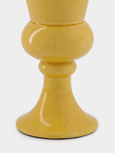 House of Capricorn Florbela Yellow Ceramic Medium Vase