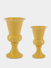 House of Capricorn Florbela Yellow Ceramic Medium Vase