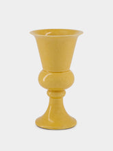 House of Capricorn Florbela Yellow Ceramic Small Vase