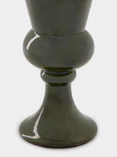 House of Capricorn Florbela Green Ceramic Small Vase