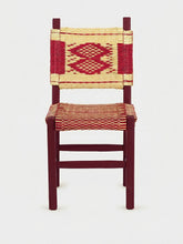 House of Capricorn Handmade Coruche Bordeaux Wood and Reed Dining Chair