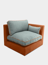 House of Capricorn Dinis Brick Linen Right Arm Module Sofa
