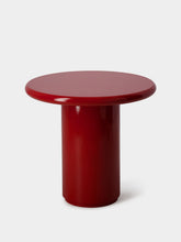 House of Capricorn Amendoeira Red Lacquered Wood Side Table