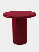 House of Capricorn Amendoeira Red Lacquered Wood Side Table