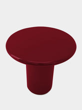 House of Capricorn Amendoeira Red Lacquered Wood Side Table