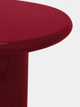 House of Capricorn Amendoeira Red Lacquered Wood Side Table