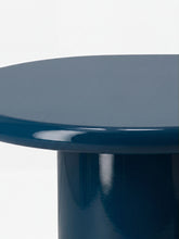 House of Capricorn Amendoeira Petrol Blue Lacquered Wood Side Table