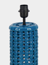 House of Capricorn Cesta Blue Ceramic Lamp Base