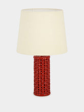 House of Capricorn Cesta Red Ceramic Lamp Base