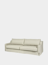 House of Capricorn Manuel Natural Linen Three-Seater Sofa