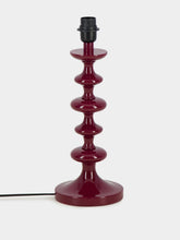 House of Capricorn Freixo Bordeaux Wood Lamp Base