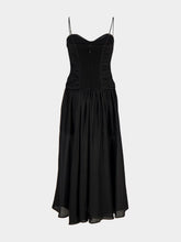 Zimmermann Black Aster Silk Midi Dress