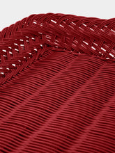 House of Capricorn Handmade Vitória Red Wicker Large Tray