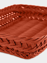 House of Capricorn Handmade Vitória Brick Wicker Medium Tray