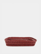 House of Capricorn Handmade Vitória Bordeaux Wicker Medium Tray