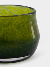 House of Capricorn Handblown Avis Green Glass Bowl