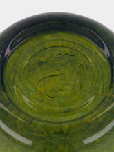 House of Capricorn Handblown Avis Green Glass Bowl