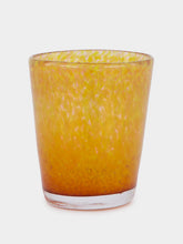 House of Capricorn Handblown Avis Yellow Glass Tumbler