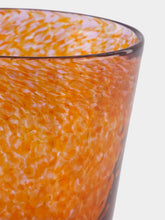 House of Capricorn Handblown Avis Amber Glass Tumbler