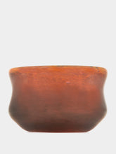 House of Capricorn Handblown Avis Amber Glass Bowl