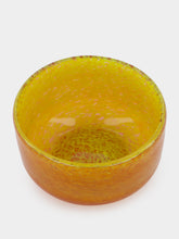 House of Capricorn Handblown Avis Yellow Glass Bowl
