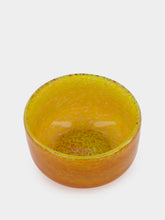 House of Capricorn Handblown Avis Yellow Glass Bowl