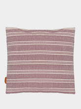 House of Capricorn Handmade Inês Bordeaux Cotton and Linen Cushion