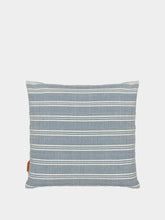 House of Capricorn Handmade Inês Blue Cotton Linen Cushion
