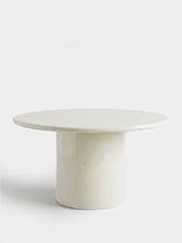 House of Capricorn Amendoeira Ivory Lacquered Wood Round Dining Table