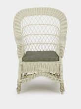 House of Capricorn Handmade Furnas Ivory Wicker Armchair