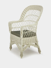 House of Capricorn Handmade Furnas Ivory Wicker Armchair