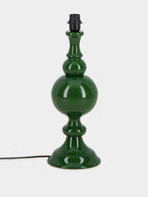 House of Capricorn Sado Green Wood Lamp Base