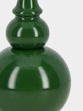 House of Capricorn Sado Green Wood Lamp Base