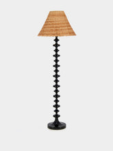 House of Capricorn Freixo Black Wood Floor Lamp Base